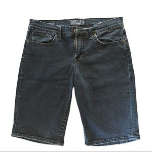 LUCKY BRAND The Bermuda Jean Shorts Dark Blue Denim Women’s Size 8/29